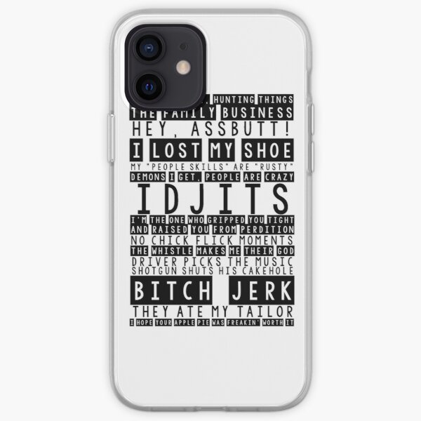 Supernatural quotes iPhone Soft Case RB2409 product Offical Supernatural Merch