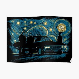 Supernatural Night Poster RB2409 product Offical Supernatural Merch