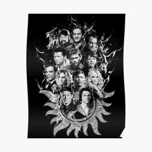 Supernatural Sketch - White Poster RB2409 product Offical Supernatural Merch