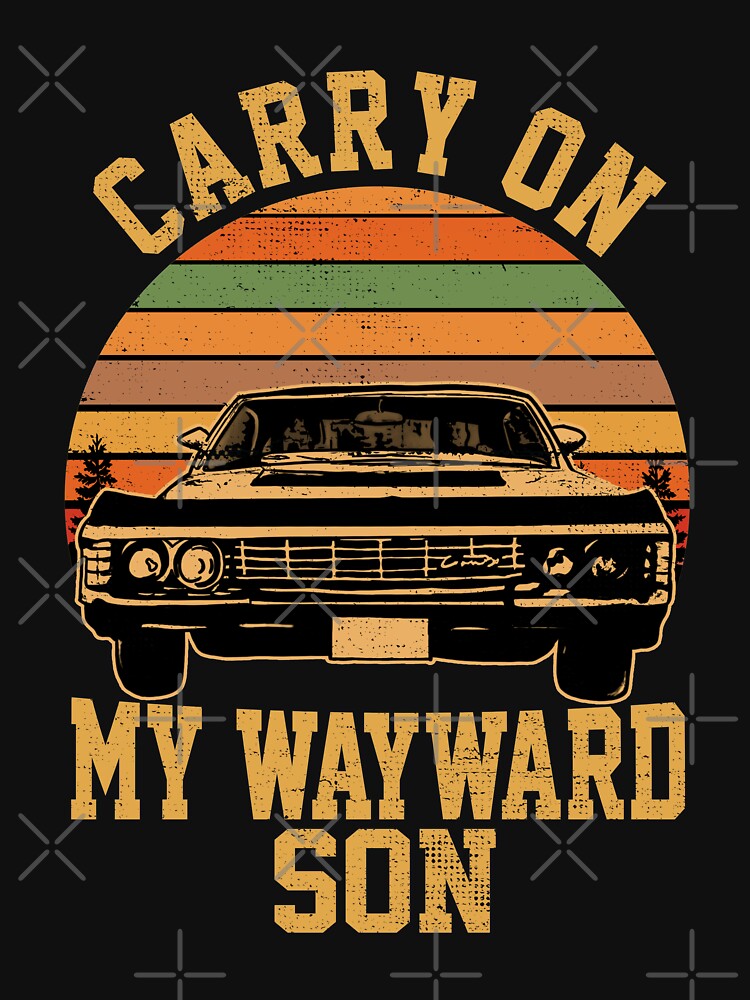 Supernatural - Carry on my Wayward Son Sticker for Sale by Haleyperetic
