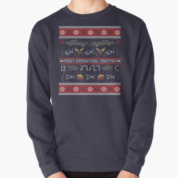 Merry Supernatural Christmas Pullover Sweatshirt RB2409 product Offical Supernatural Merch