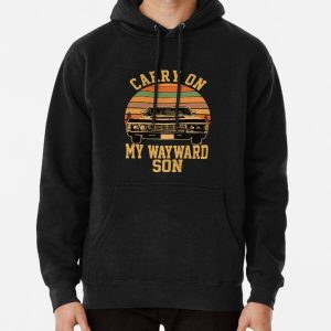 Carry on my Wayward Son, supernatural Vintage sunset distressed style Pullover Hoodie RB2409 product Offical Supernatural Merch