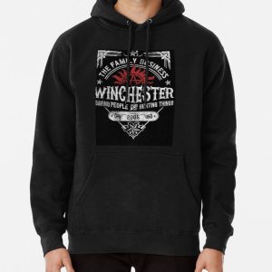 The Family Business Winchester Saving People and Hunting Things | Supernatural™ Pullover Hoodie RB2409 product Offical Supernatural Merch