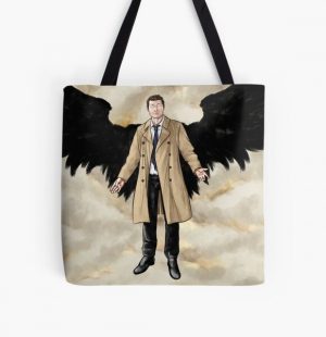 Castiel: Angel of the Lord All Over Print Tote Bag RB2409 product Offical Supernatural Merch