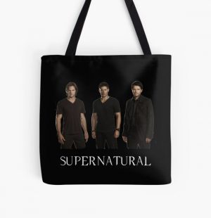 Supernatural - Jared, Jensen & Misha All Over Print Tote Bag RB2409 product Offical Supernatural Merch