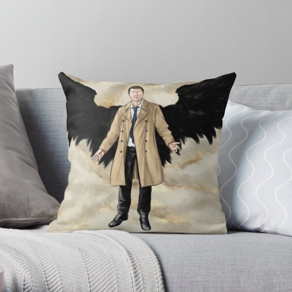Castiel: Angel of the Lord Throw Pillow RB2409 product Offical Supernatural Merch