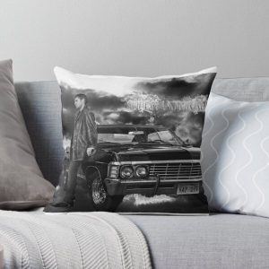 Dean Winchester, Chevy Impala Throw Pillow RB2409 product Offical Supernatural Merch