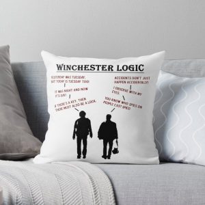 Supernatural Winchester Logic Throw Pillow RB2409 product Offical Supernatural Merch