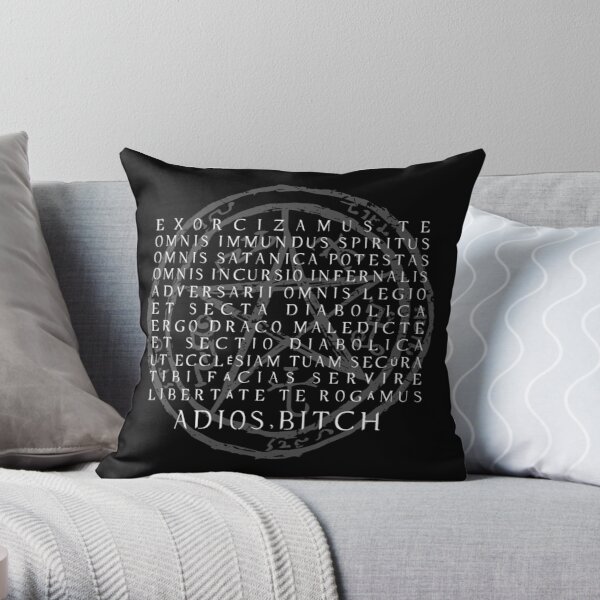 Supernatural - Exorcism, Adios B*tch Throw Pillow RB2409 product Offical Supernatural Merch