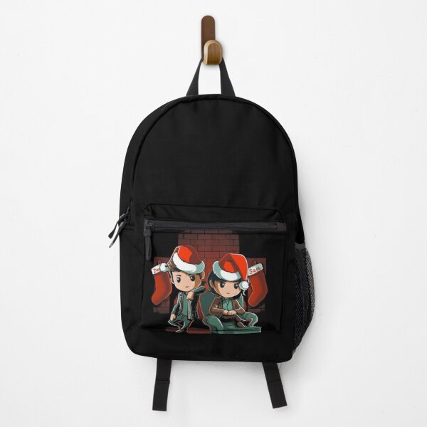 Cute Sam & Dean Supernatural Christmas Backpack RB2409 product Offical Supernatural Merch