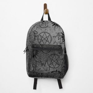 Supernatural Grey Backpack RB2409 product Offical Supernatural Merch