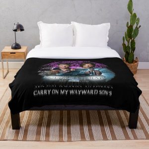 Limited Edition Supernatural Family dont end with Blood Season 15SW Throw Blanket RB2409 product Offical Supernatural Merch