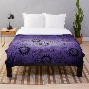 Supernatural Purple Throw Blanket RB2409 product Offical Supernatural Merch