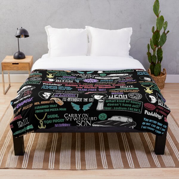 Supernatural Collage Throw Blanket RB2409 product Offical Supernatural Merch